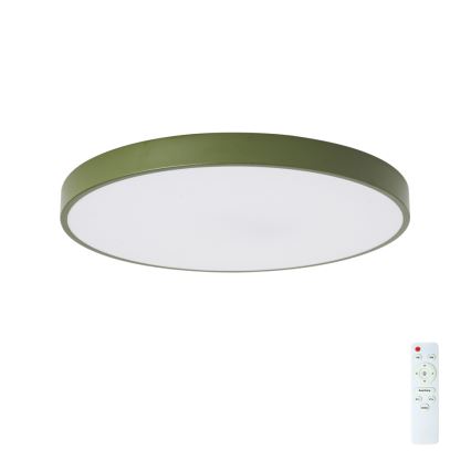 Brilagi - LED prigušiva stropna svetiljka POOL LED/60W/230V 3000-6000K prečnik 60 cm zelena + daljinski upravljač