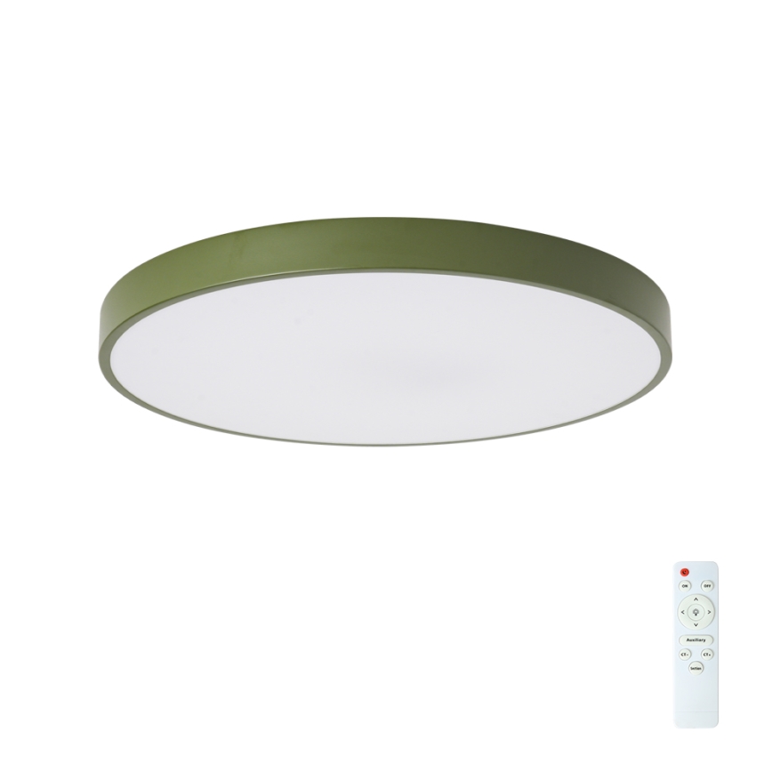 Brilagi - LED prigušiva stropna svetiljka POOL LED/60W/230V 3000-6000K prečnik 60 cm zelena + daljinski upravljač