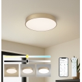 BRILAGI - LED Prigušiva stropna svetiljka POOL SMART LED/48W/230V 3000-6000K pr. 40 cm Wi-Fi Tuya zlatna + daljinski upravljač