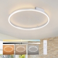 Brilagi - LED prigušiva stropna svetiljka PORTOFINO LED/60W/230V 3000-6000K prečnik 80 cm srebrna + daljinski upravljač