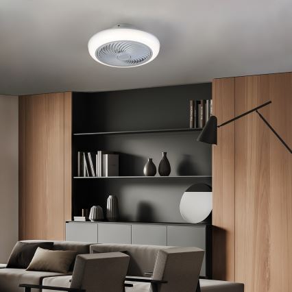 Brilagi - LED prigušiva plafonska svetiljka sa ventilatorom LED/30W/230V 3000-6500K bela + daljinski upravljač