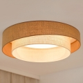 Brilagi - LED prigušiva stropna svetiljka SHINE LED/24W/230V pr. 60 cm 3000/4000/6500K bež/krem + daljinski upravljač