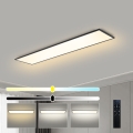 Brilagi - LED prigušiva stropna svetiljka SLIMFRAME LED/58W/230V 120x30 cm 3000-6000K crna + daljinski upravljač