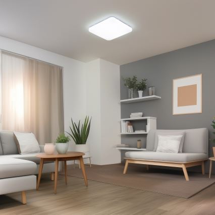 Brilagi - LED prigušiva plafonska svetiljka SMART LED/36W/230V 53x53 cm 3000-6000K Wi-Fi Tuya Beacon + daljinsko upravljanje