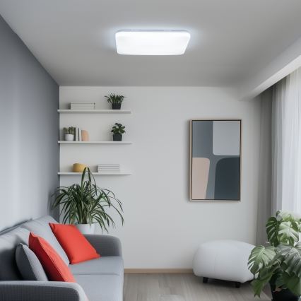 Brilagi - LED prigušiva plafonska svetiljka SMART LED/36W/230V 53x53 cm 3000-6000K Wi-Fi Tuya Beacon + daljinsko upravljanje
