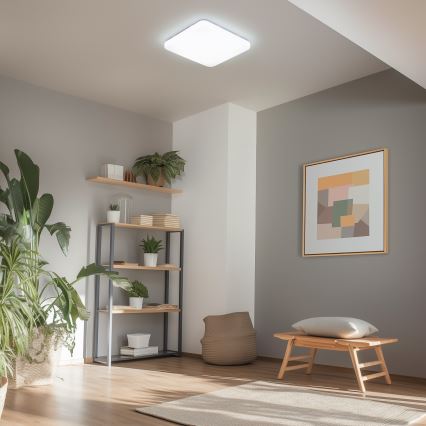 Brilagi - LED prigušiva plafonska svetiljka SMART LED/36W/230V 53x53 cm 2700-6500K Wi-Fi Tuya + daljinski upravljač