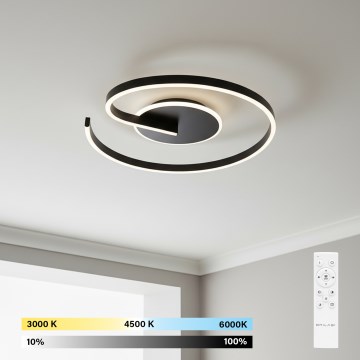 Brilagi - LED prigušiva stropna svetiljka SPIRAL LED/56W/230V prečnik 50 cm 3000/4000/6000K + daljinski upravljač