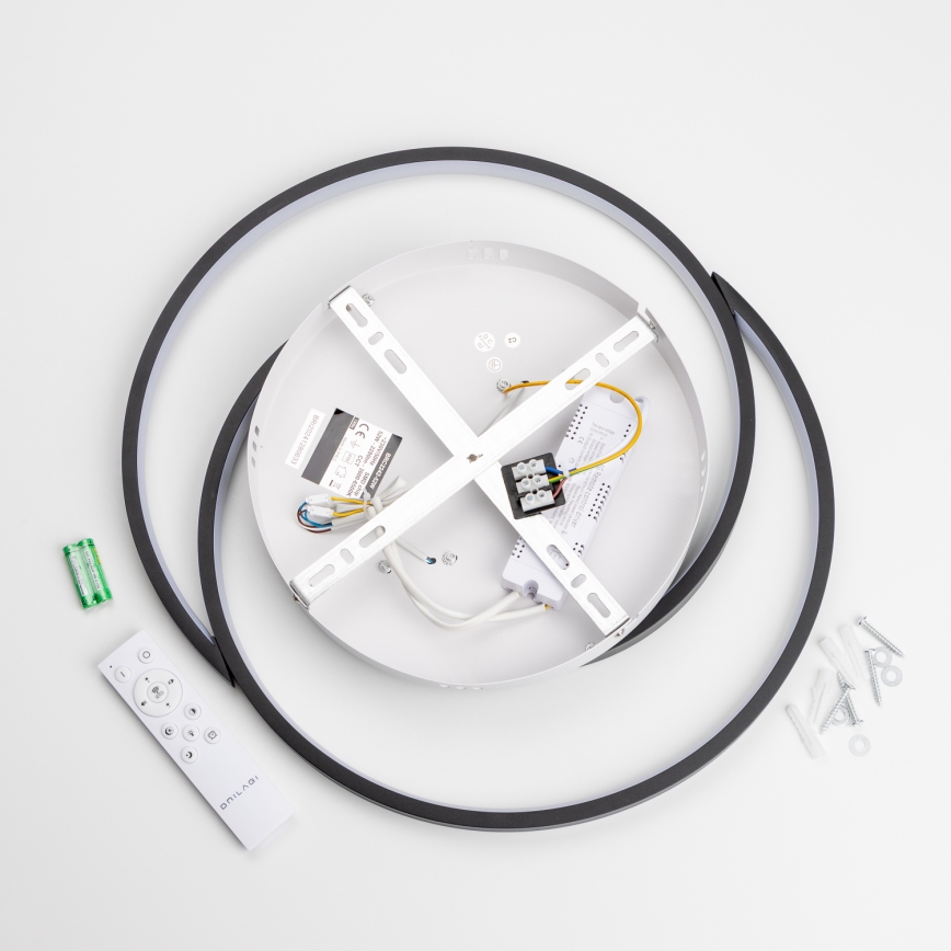 Brilagi - LED prigušiva plafonska svetiljka VELO LED/52W/230V 38x48 cm 3000/4000/6000K + daljinski upravljač