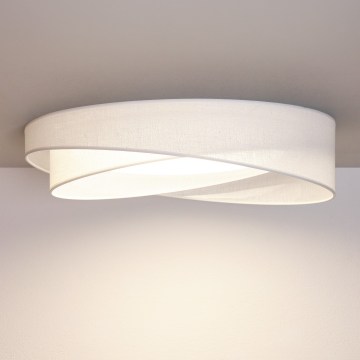 BRILAGI - LED prigušiva stropna svetiljka VELVET TWIST LED/36W/230V 3000-6000K prečnik 65 cm Wi-Fi Tuya Beacon bela + daljinski upravljač