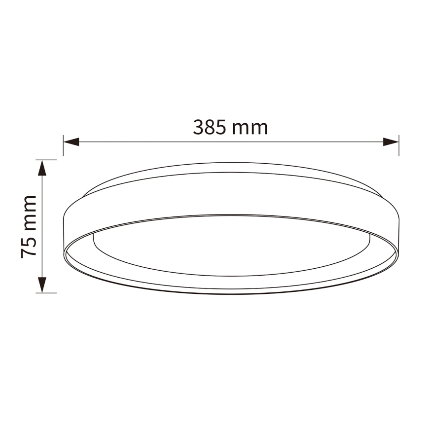 Brilagi - LED prigušiva stropna svetiljka WALDO LED/48W/230V 3000-6500K pr. 40 cm bež/zlatna + daljinsko upravljanje