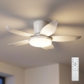 Brilagi - LED prigušiva stropni ventilator LED/32W/230V 3000-6500K prečnik 95 cm bela + daljinski upravljač