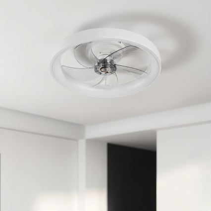 Brilagi - LED prigušiva plafonski ventilator LED/34W/230V Ø 50 cm, beo + daljinski upravljač