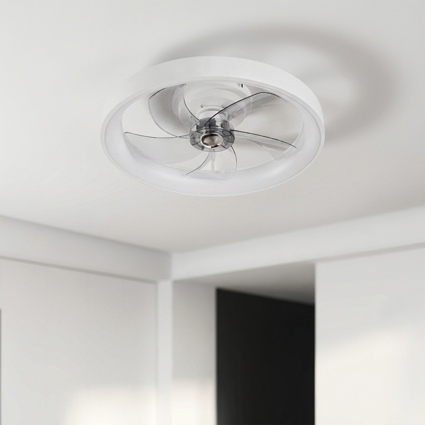 Brilagi - LED prigušiva plafonski ventilator LED/34W/230V Ø 50 cm, beo + daljinski upravljač