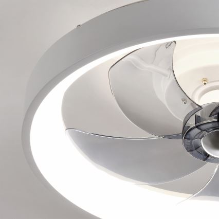 Brilagi - LED prigušiva plafonski ventilator LED/34W/230V Ø 50 cm, beo + daljinski upravljač