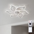 Brilagi - LED prigušiva stropni ventilator LED/34W/230V, prečnik 83 cm, bela + daljinski upravljač