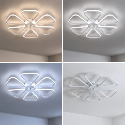 Brilagi - LED prigušiva plafonski ventilator LED/38W/230V 3000-6500K prečnik 76 cm, beo + daljinski upravljač