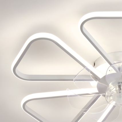 Brilagi - LED prigušiva plafonski ventilator LED/38W/230V 3000-6500K prečnik 76 cm, beo + daljinski upravljač