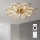 Brilagi - LED prigušiva stropni ventilator LED/43W/230V 3000-6500K pr. 90 cm zlatna + daljinski upravljač