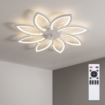 Brilagi - LED prigušiva stropni ventilator LED/43W/230V prečnik 90 cm beo + daljinski upravljač