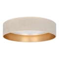 Brilagi - LED prigušiva stropno svetilo VELVET SMART VARI LED/36W/230V 3000-6500K prečnik 55 cm krem/zlatna + daljinski upravljač