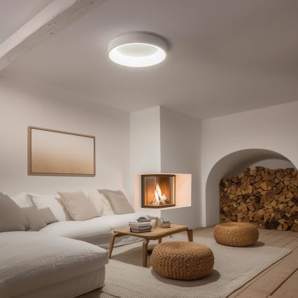 Brilagi - LED prigušiva stropna svetiljka FALCON LED/80W/230V 3000-6500K prečnik 60 cm bela + daljinski upravljač