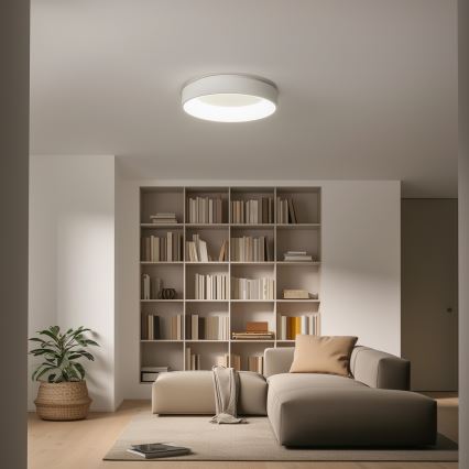 Brilagi - LED prigušiva stropna svetiljka FALCON LED/80W/230V 3000-6500K prečnik 60 cm bela + daljinski upravljač
