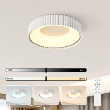 BRILAGI - LED prigušiva stropno svetlo FALCON MODERN LED/30W/230V 3000-6000K pr. 40 cm bela + daljinsko upravljanje