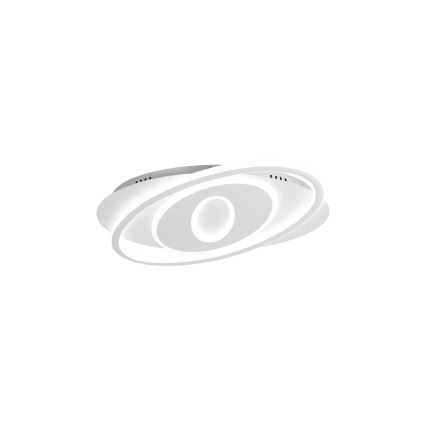 Brilagi - LED prigušiva plafonska svetiljka IRIS LED/78W/230V 3000-6000K 37x49 cm bela + daljinski upravljač