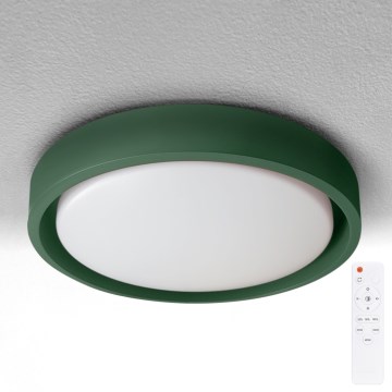 Brilagi - LED prigušiva stropno svetlo MATTEO LED/48W/230V 3000-6500K prečnika 41 cm zelena + daljinski upravljač