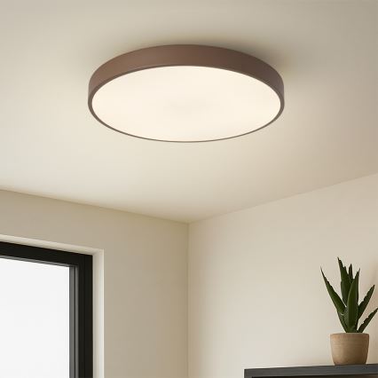 Brilagi - LED prigušiva plafonska svetiljka POOL LED/48W/230V 3000-6000K pr. 40 cm braon + daljinski upravljač