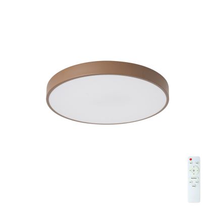 Brilagi - LED prigušiva plafonska svetiljka POOL LED/48W/230V 3000-6000K pr. 40 cm braon + daljinski upravljač