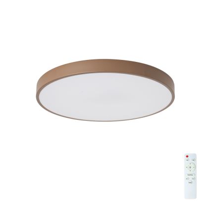 Brilagi - LED prigušiva plafonska svetiljka POOL LED/60W/230V 3000-6000K prečnik 50 cm braon + daljinski upravljač