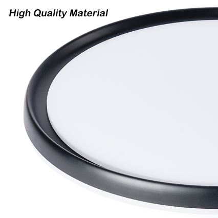 Brilagi - LED prigušiva stropna svetiljka RIVO LED/72W/230V 3000-6000K crna prečnik 50 cm + daljinski upravljač
