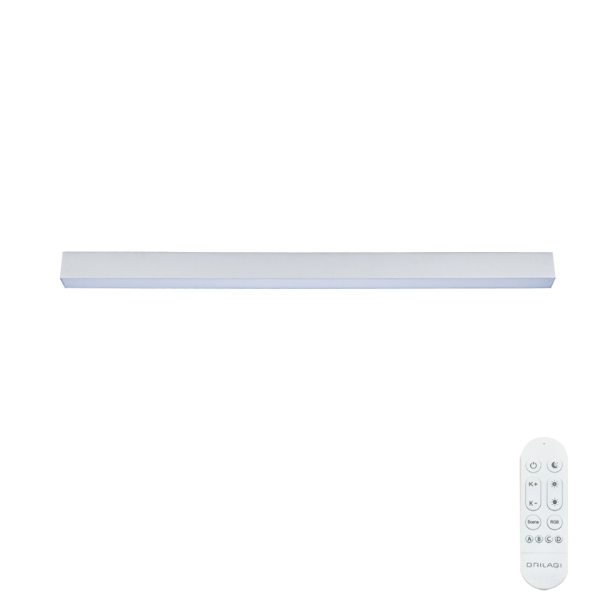 Brilagi - LED prigušiva plafonska lampa SLEEKLINE SMART LED/40W/230V 3000-6000K Wi-Fi Tuya srebrna + daljinski upravljač