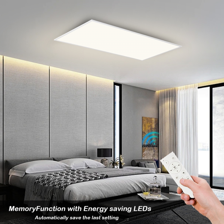 Brilagi - LED Prigušiva plafonska svetiljka SLIMFRAME LED/80W/230V 120x60 cm 3000-6000K bela + daljinski upravljač