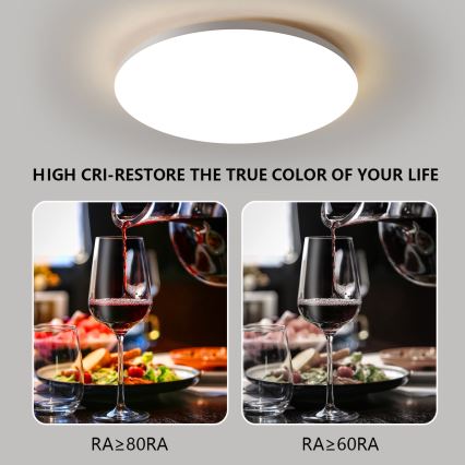 Brilagi - LED prigušiva stropna svetiljka SMART LED/36W/230V prečnika 48 cm 3000-6000K Wi-Fi Tuya Beacon + daljinski upravljač