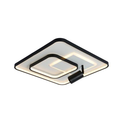 Brilagi - LED prigušiva stropna svetiljka UNITY LED/75W/230V + 1xGU10/3W 3000-6000K 50x50 cm bela/crna + daljinski upravljač