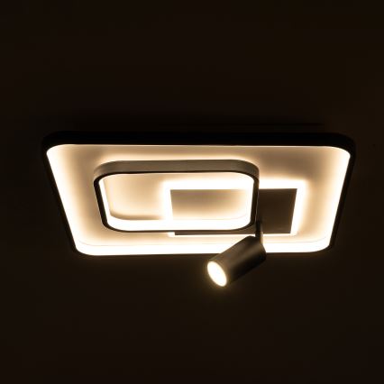 BRILAGI - LED prigušiva stropna svetiljka UNITY LED/75W/230V + 1xGU10/3W 3000-6000K 50x50 cm bela/crna + daljinski upravljač