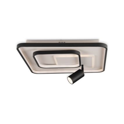 BRILAGI - LED prigušiva stropna svetiljka UNITY LED/75W/230V + 1xGU10/3W 3000-6000K 50x50 cm bela/crna + daljinski upravljač