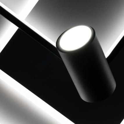BRILAGI - LED prigušiva stropna svetiljka UNITY LED/75W/230V + 1xGU10/3W 3000-6000K 50x50 cm bela/crna + daljinski upravljač