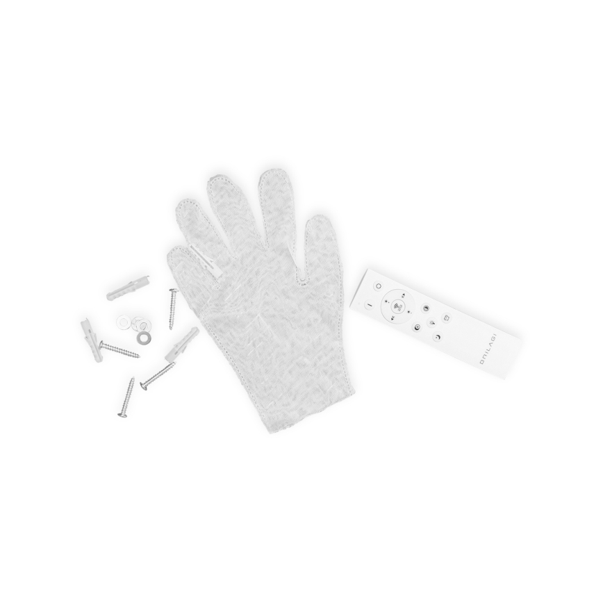 BRILAGI - LED prigušiva stropna svetiljka UNITY LED/75W/230V + 1xGU10/3W 3000-6000K 50x50 cm bela/crna + daljinski upravljač