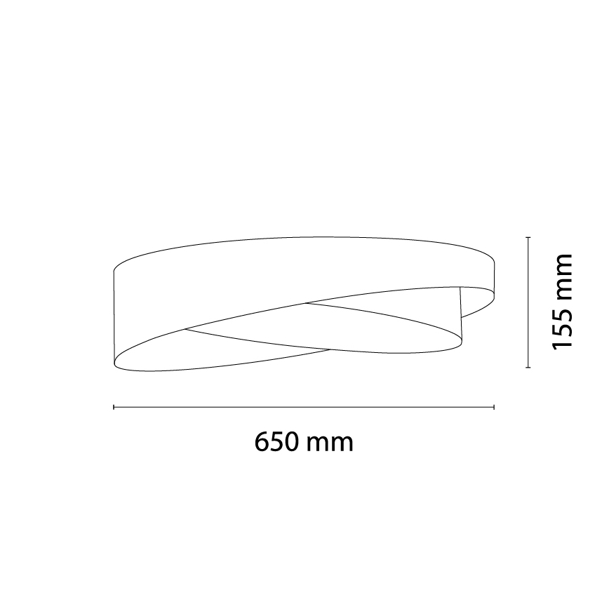 BRILAGI - LED prigušiva stropna svetiljka VELVET TWIST LED/36W/230V 3000-6000K pr. 65 cm Wi-Fi Tuya Beacon zelena/bež + daljinski upravljač