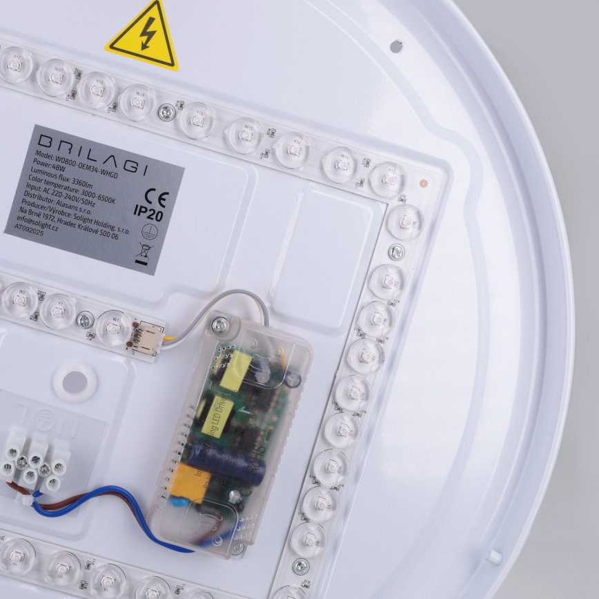 Brilagi - LED prigušiva plafonska svetiljka ALVA LED/48W/230V 3000-6500K prečnik 51 cm bela + daljinski upravljač