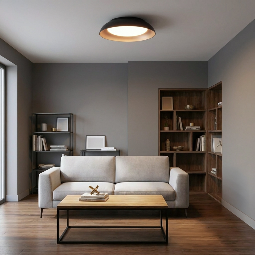 Brilagi - LED prigušiva stropna svetiljka ALVA LED/48W/230V 3000-6500K Ø 51 cm crna + daljinski upravljač
