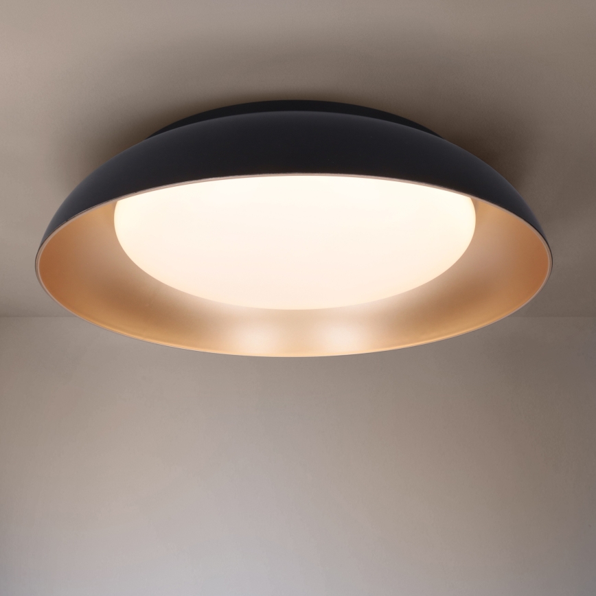 Brilagi - LED prigušiva stropna svetiljka ALVA LED/48W/230V 3000-6500K Ø 51 cm crna + daljinski upravljač