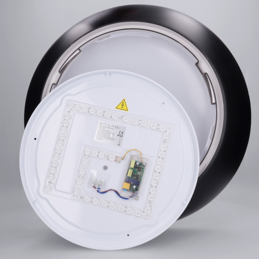 Brilagi - LED prigušiva stropna svetiljka ALVA LED/48W/230V 3000-6500K Ø 51 cm crna + daljinski upravljač