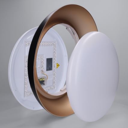 Brilagi - LED prigušiva stropna svetiljka ALVA LED/48W/230V 3000-6500K Ø 51 cm crna + daljinski upravljač