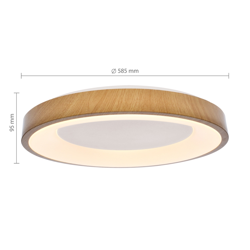 Brilagi - LED prigušiva stropna svetiljka DORIA LED/60W/230V 3000-6500K preč. 60 cm + daljinski upravljač