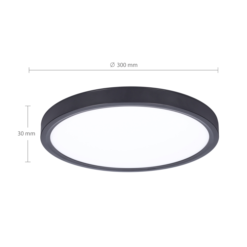 Brilagi - LED prigušiva plafonska svetiljka ESTELA LED/36W/230V 3000-6500K prečnik 30 cm crna + daljinski upravljač