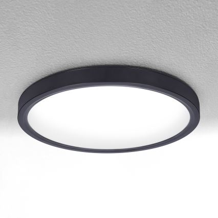 Brilagi - LED prigušiva plafonska svetiljka ESTELA LED/48W/230V 3000-6500K prečnik 40 cm crna + daljinski upravljač